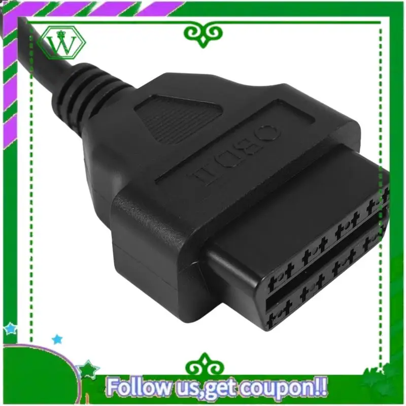 AC34-OBD Motorcycle Cable For Honda Yamaha Suzuki BENELLI 6 Pin Plug Cable Diagnostic Cable 6Pin To OBD2 16 Pin Adapter
