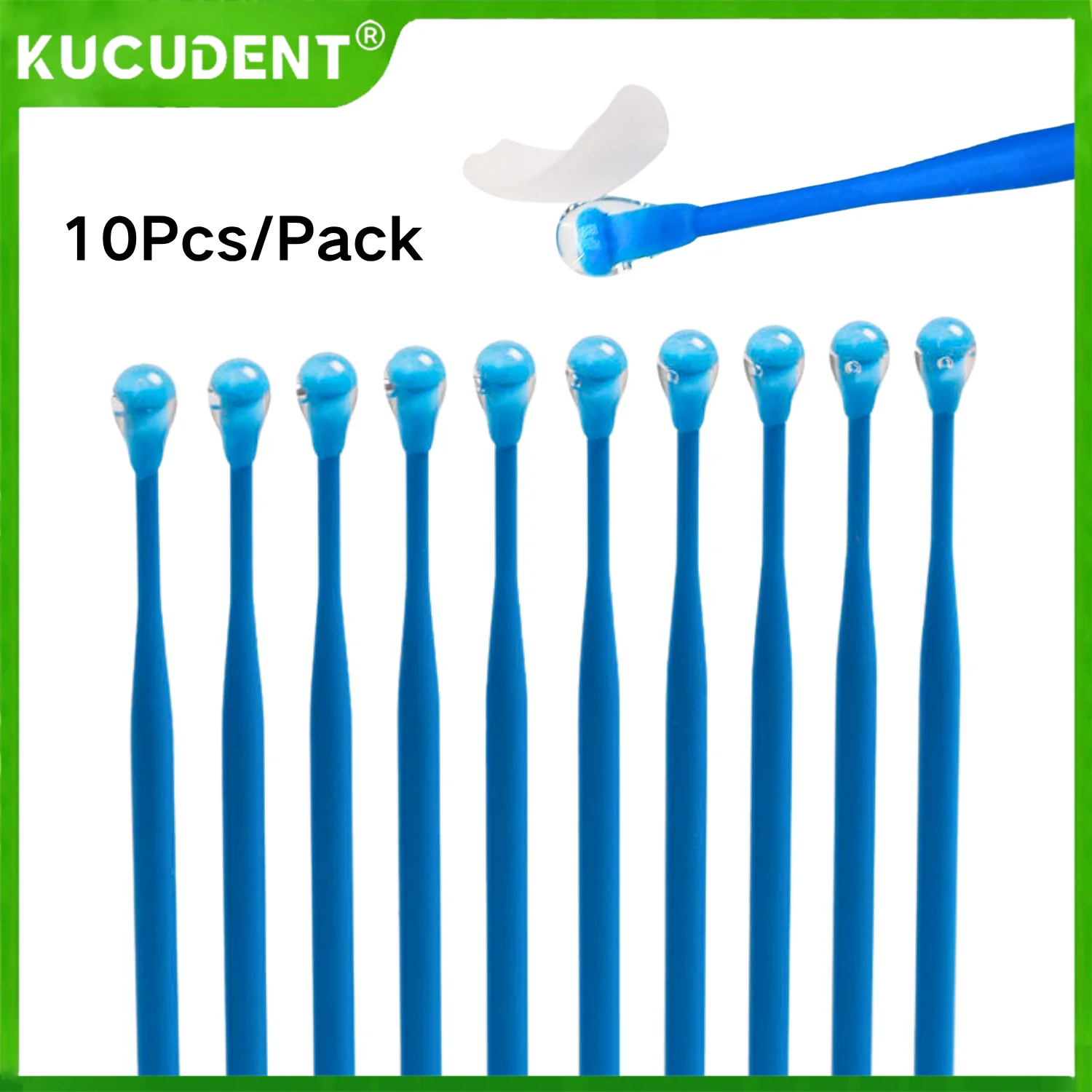 

10Pcs Disposable Dental Applicator Sticks Brush Tips for Tooth Crown & Porcelain Veneer Adhesive Application Dentistry Materials