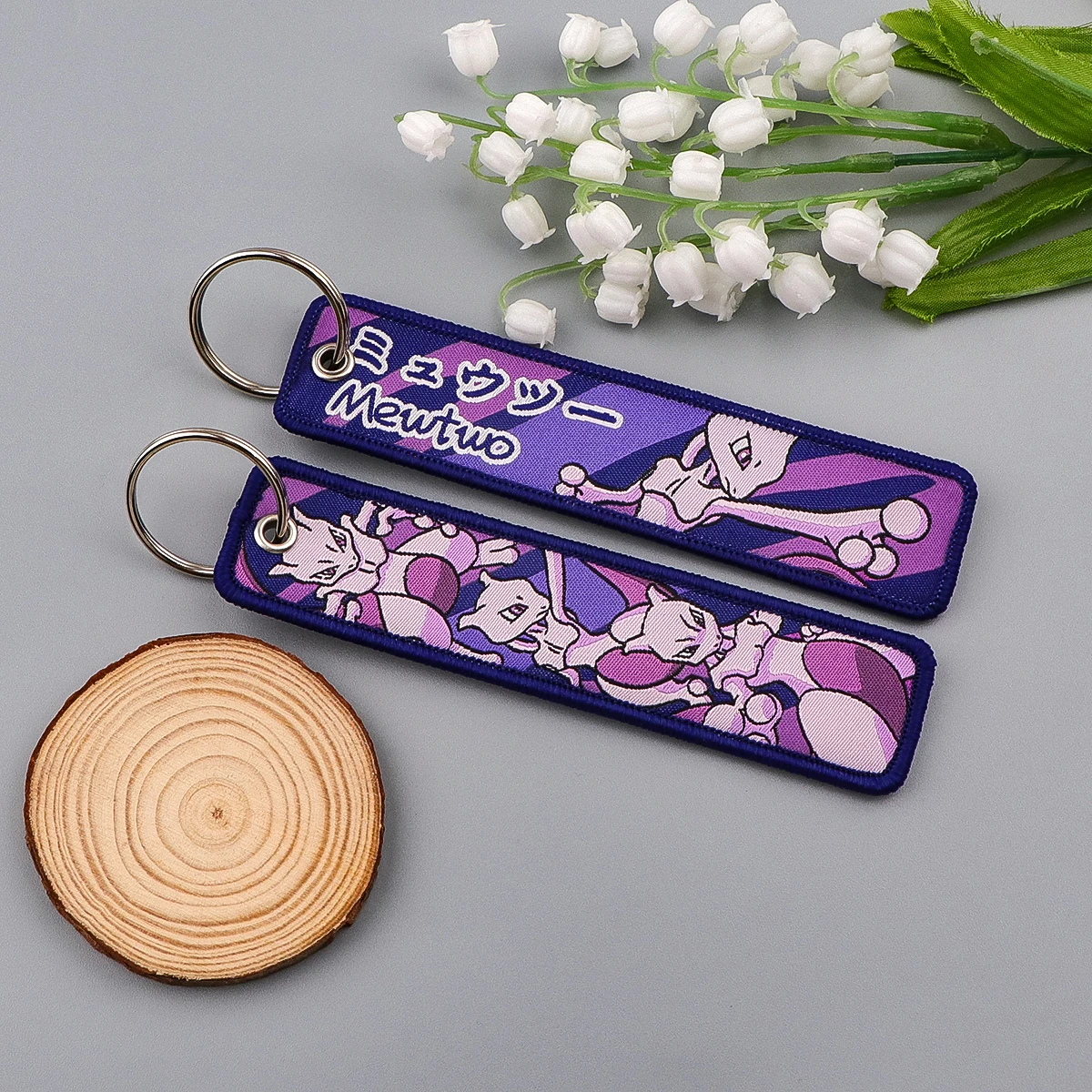 أنيمي لعبة التطريز مفتاح Fobs الكرتون لطيف مفتاح العلامات المفاتيح للدراجات النارية سيارات مفتاح حامل قلادة مجوهرات هدايا تشافيرو #3