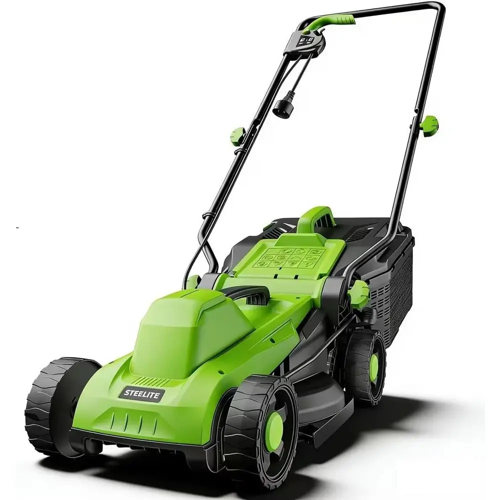 

13 Lightweight Corded Electric Lawn Mower, 1300W Power, Perfect for Small to Medium Yards
