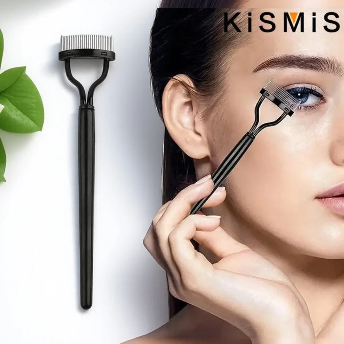 Schwarz Wimpern Curler Kamm Make-Up Mascara Guide Applikator Wimpern Kamm Augenbraue Pinsel Curler Werkzeug für Wimpern