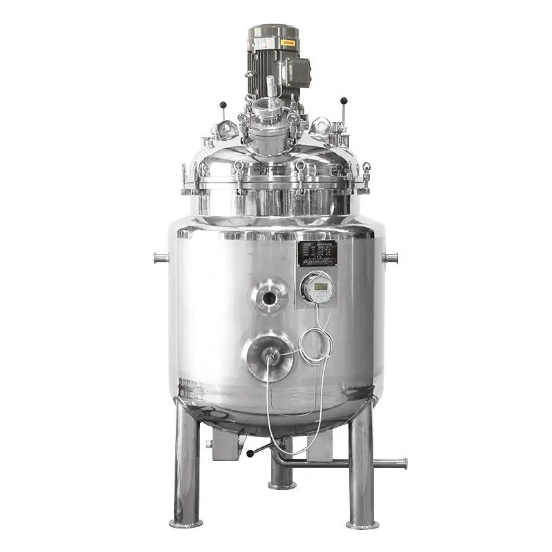 

Stainless steel electric heating mixing tank vacuum emulsifier, reaction kettle food grade high temperature