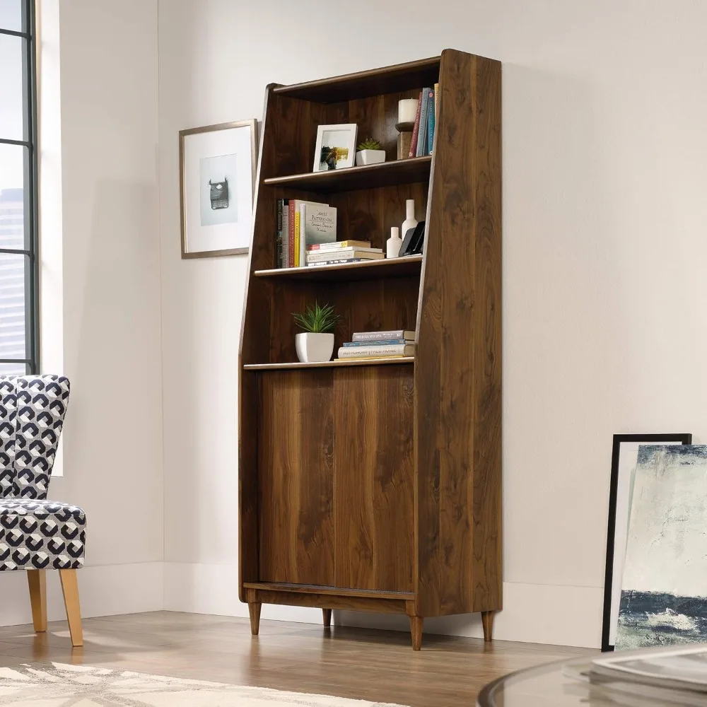 Harvey Park Wide Bookcase/ Book shelf, Grand Walnut finish