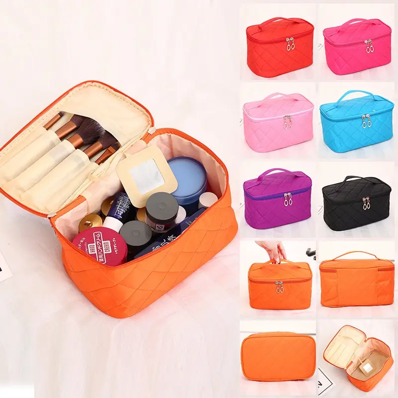 Makeup Bag Portable Large Capacity Storage Box Advanced Carry On Waterproof Wash Cute Sweet Handbag Simple Toiletry Bag