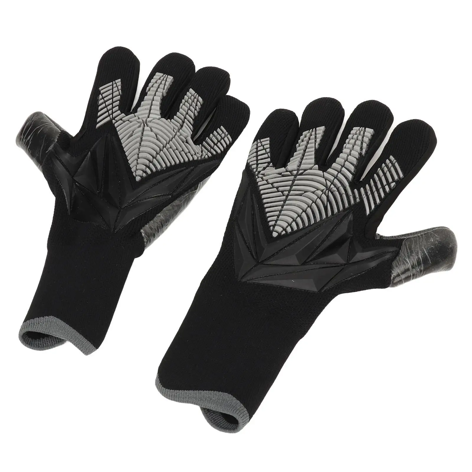 Premium Extra Finger Soccer Goalkeeper Gloves - Anti-Slip Latex & Nylon for football Competitions