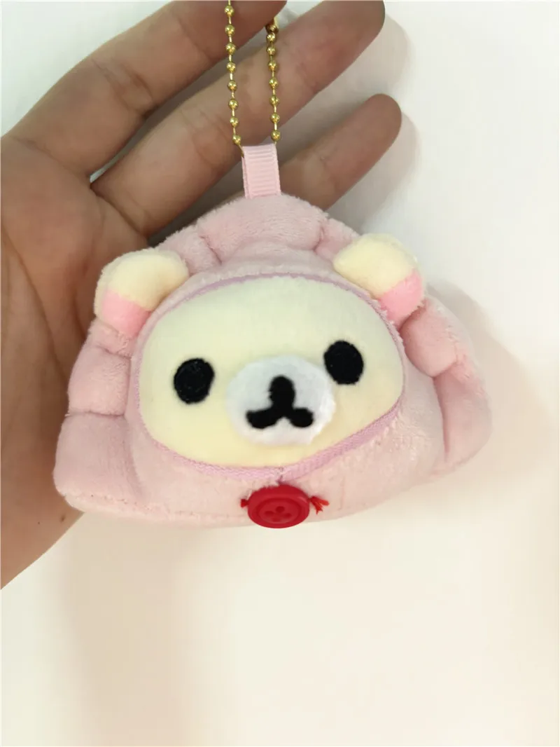 New Cute Rilakkuma Korilakkumar Dumplings Plush Keychain Chains  Small Pandent Kids Stuffed Toys For Children