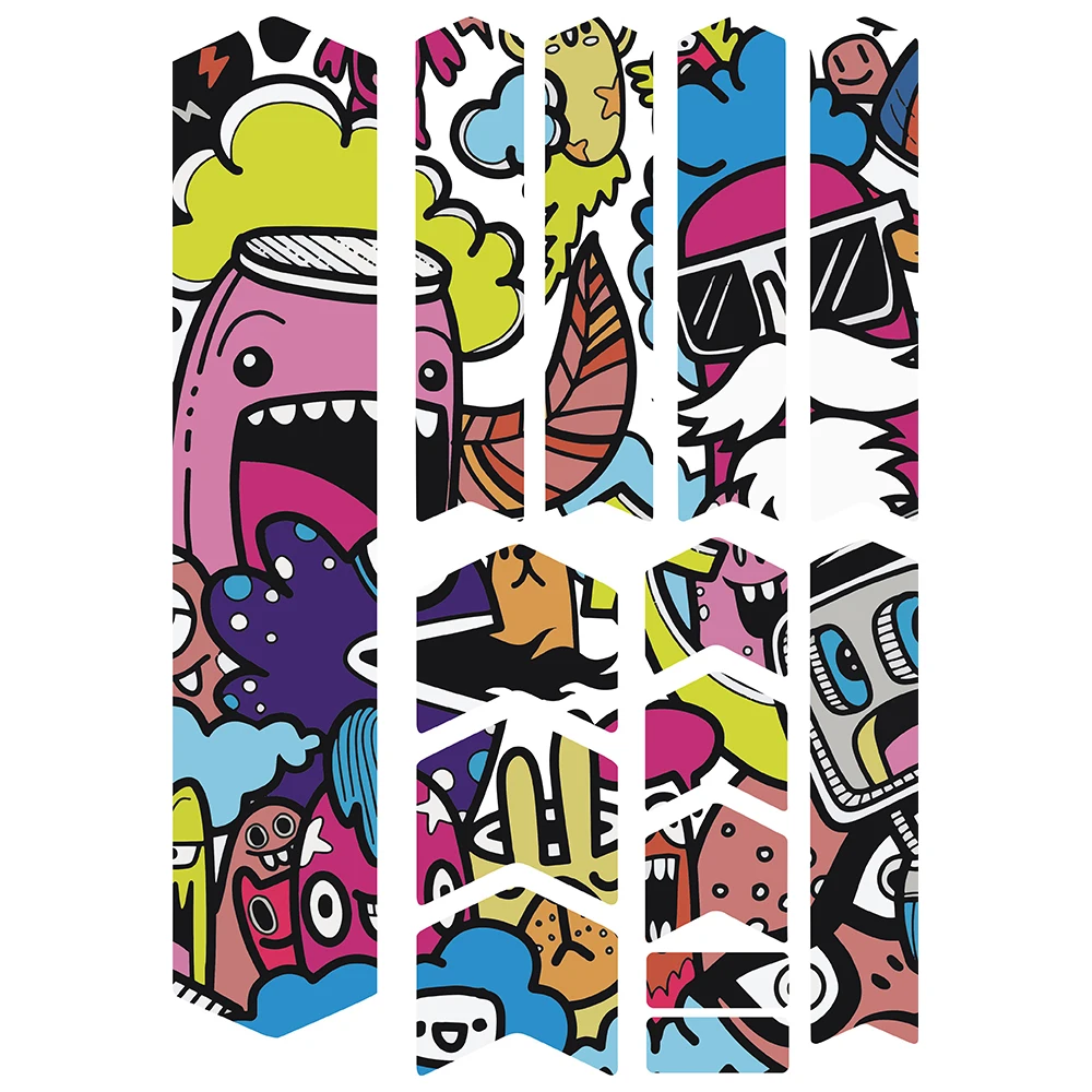 

18CM Bicycle Frame Protective Film Decal Sticker for Mountain Bike