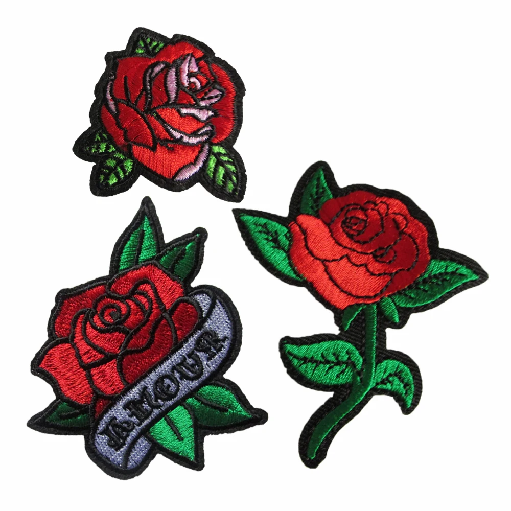 Sewing embroidery flower pattern patches fabric patches DIY hot melt adhesive ironing decoration clothing fabric patches image 3