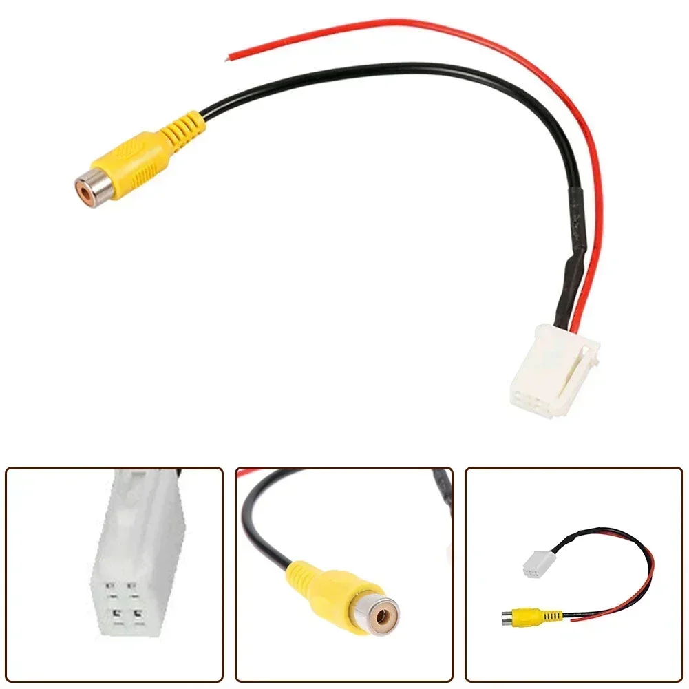 

4-Pin For Car Male Connector Radio Back Up Reverse Camera Input Plug Adapter Auto Reversing Cables For Toyota