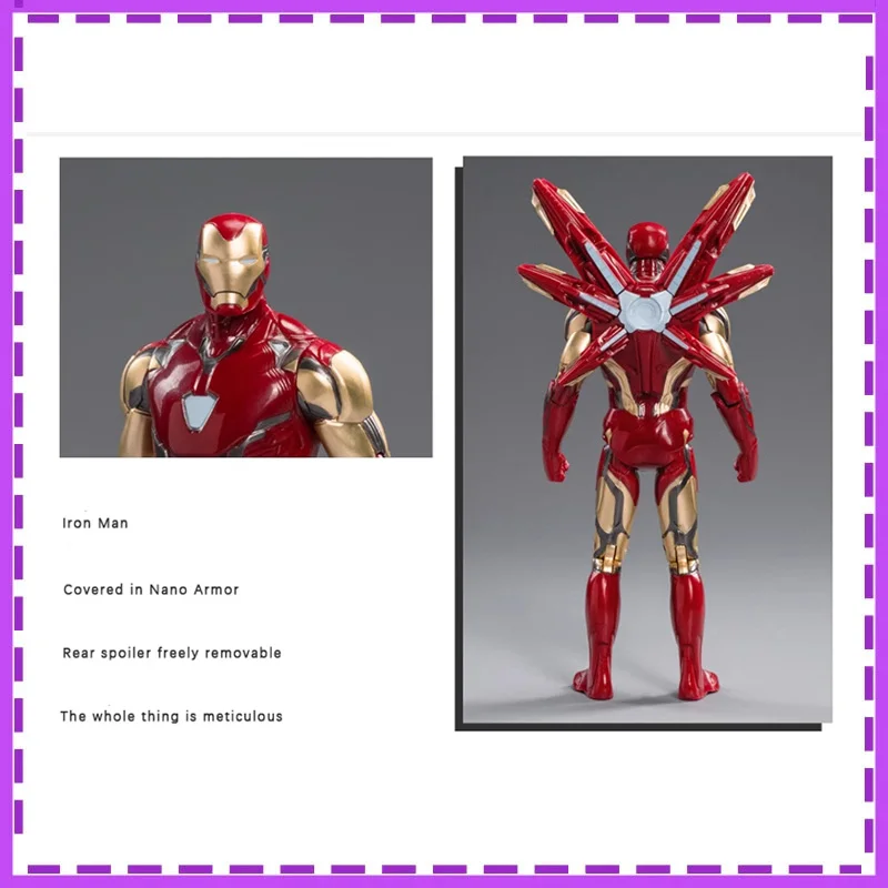 

Anime Marvel The Avengers Iron Man Captain America Iron Spider Man Hulk War Machine Active Joint Action Figure Model Toys