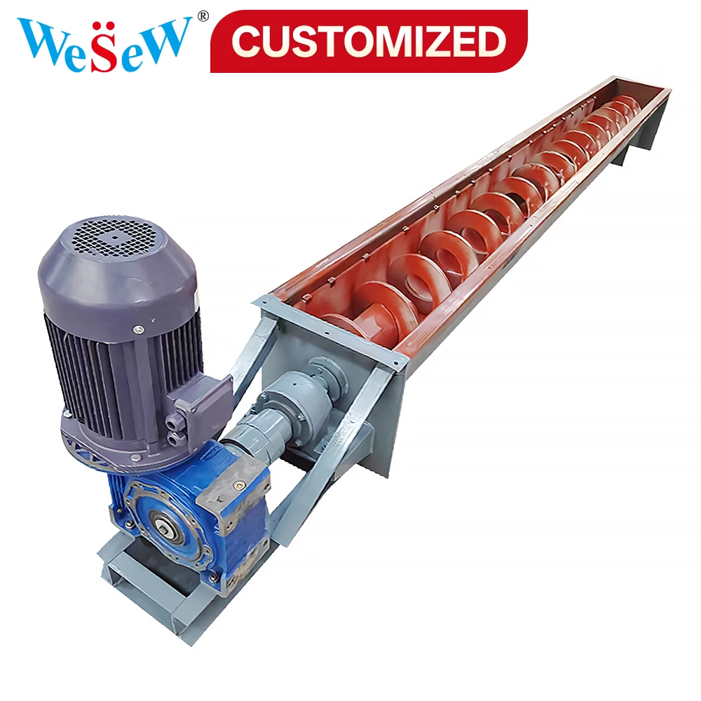 Stainless Steel Shaftless Screw Conveyor With Sealed Operation Anti-Entanglement And Low Maintenance For Industrial Applications