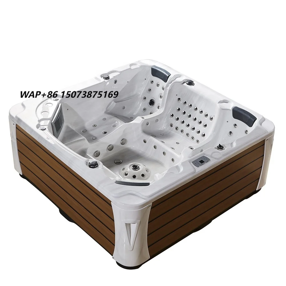 Luxury 5 Persons Outdoor Jacuzz Spa Pool Acrylic Intelligent Balboa Control System Whirlpool Air Bubble Massage Jets Hot Tubs