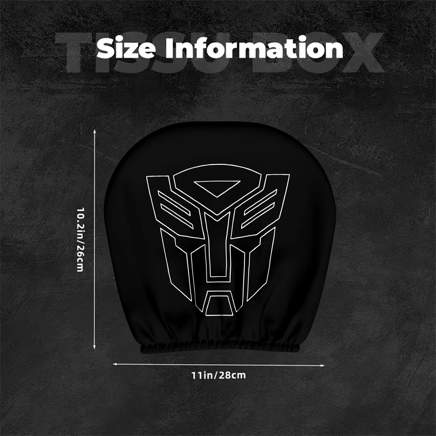 2 Stück Transformers Logo Kopfstützenbezüge, universelles Zubehör für die Innendekoration von Auto- und LKW-Sitzen – Detail 3