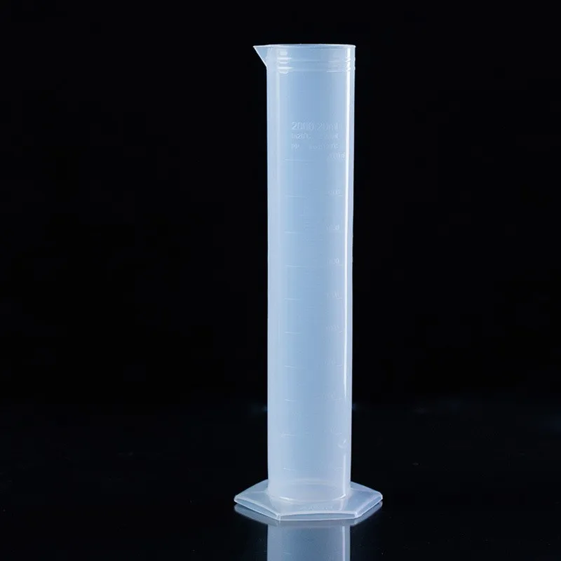 Graduated Measuring Cylinder, Plastic Lab Beaker 2000ml,Transparent Liquid Measuring Cup for Science & Kitchen