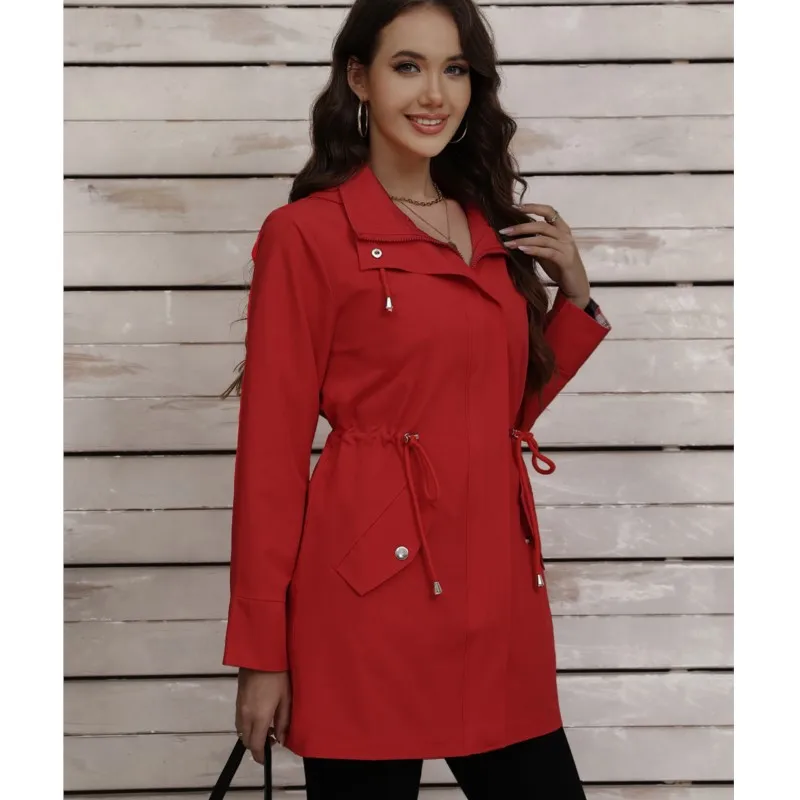

Women's Hooded Jacket Spring and Autumn New Versatile Casual Top For Women