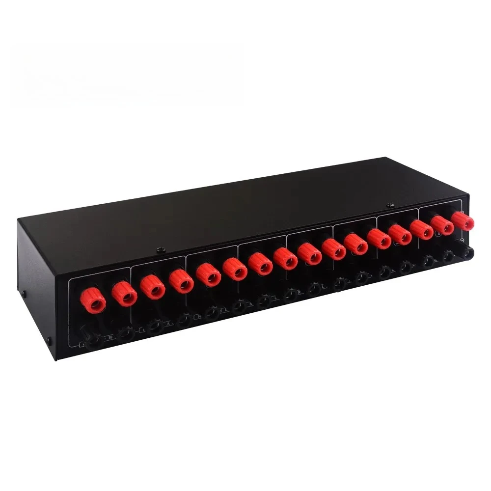Wishcolor B046 6 IN 2 OUT Passive Amplifier Speaker Selector Switch Distributor Selector Lossless Sound Quality