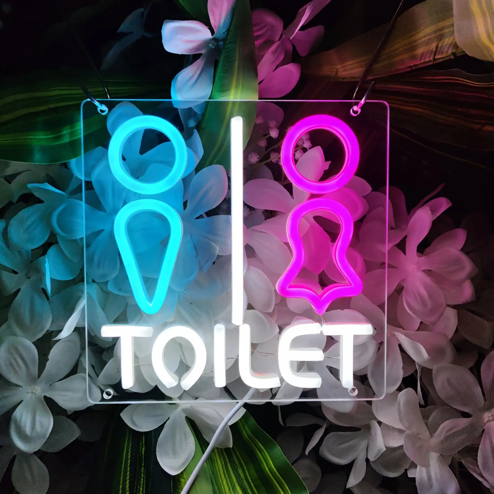 Toilets Neon Sign Led Neon Signboard For Shopping mall Park Office Store market wall decoration Light