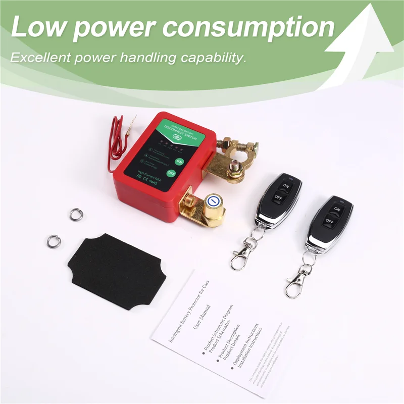 

Automatic Power Off Switch For Car Boat Battery–12V/24V 240A Smart Battery Disconnect Switch