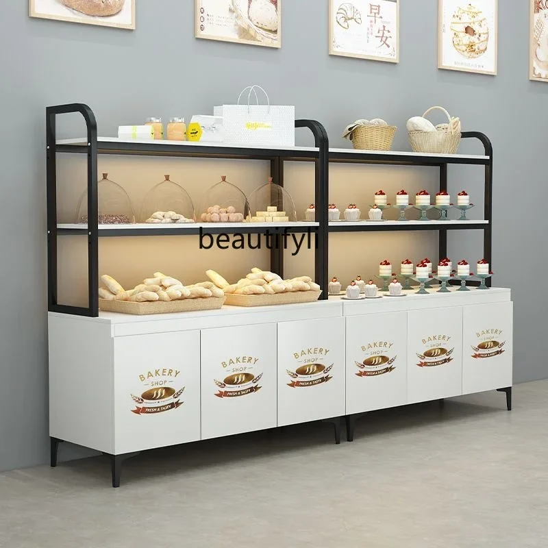 Bread Cabinet Multi-layer Snack Shelf Biscuit Side Cabinet Baking Cake Shop Nakajima Bread Shelf Bulk