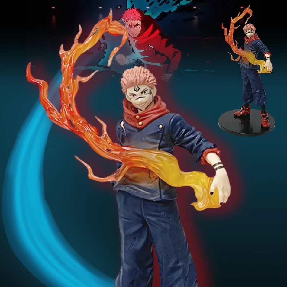 Figura de periféricos de animación Ryomen Sukuna Jujutsu Kaisen de 21cm, modelo de adorno, adorno de escritorio, colecciones de regalos de vacaciones, juguete