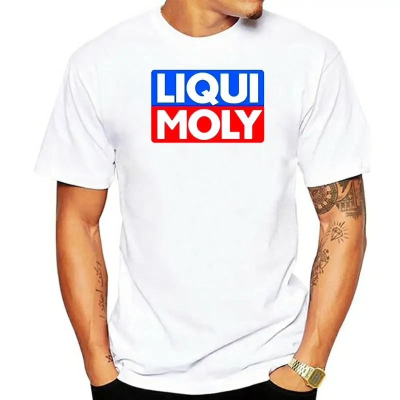 Liqui Moly Lubricants Oil Logo Print Men T Shirt Tops Great Cotton Casual Short Sleeve T-Shirts Custom-Made