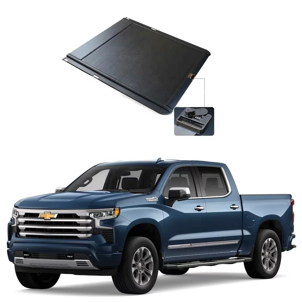 

Roller Shutter Lid Pickup Truck Bed Tonneau Cover for Chevy Silverado 1500 2022+
