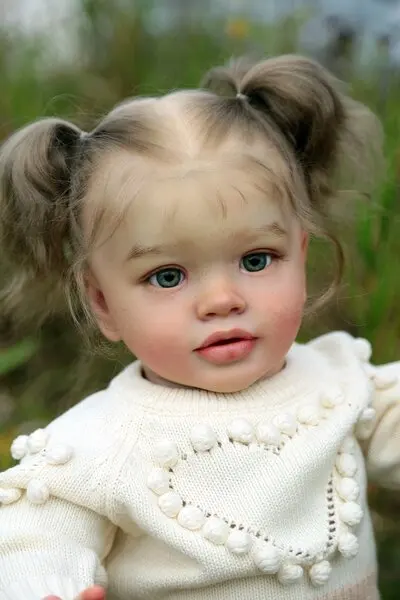 FBBD Customized Limited Supply 26inch Reborn Baby Pippa With Hand-Rooted Hair Already Finished Doll