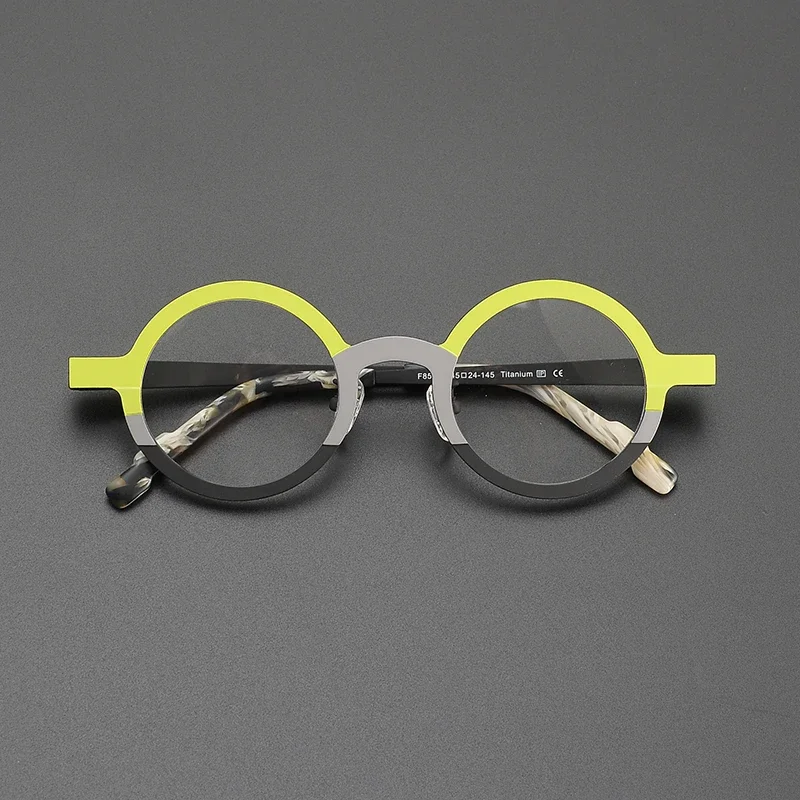 Eyeglasses round vintage multicolor niche reading prescription women man glasses frame myopia optical lenses eyeglass frames