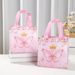 Butterfly Party Favor Bags Mermaid Party Non Woven Tote Bags Birthday Party Decor Kids Girl Birthday party Supplies Baby Shower