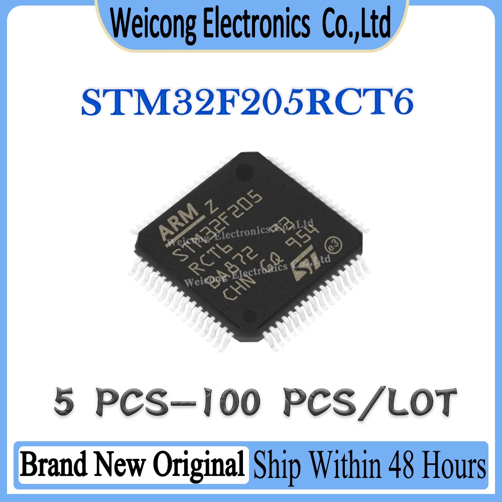 

STM32F205 STM32F205RCT6 STM32F205RCT STM32F205RC STM32F205R STM32F STM32 STM New Original IC MCU LQFP-64 Chipse