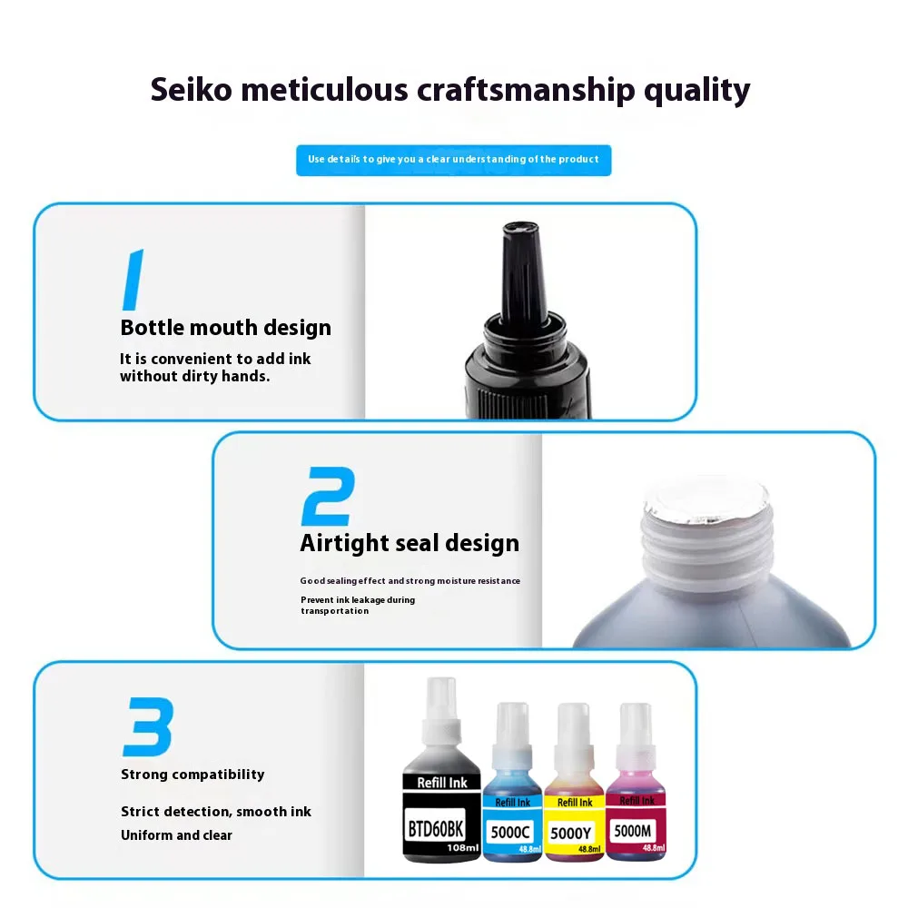 For Brother BTD60BK  BT5000 dye ink Refill Ink kit for Brother DCP-T300 T310/DCP-T500W/DCP-T700W/T800W T220/T226/T300 printer view 6