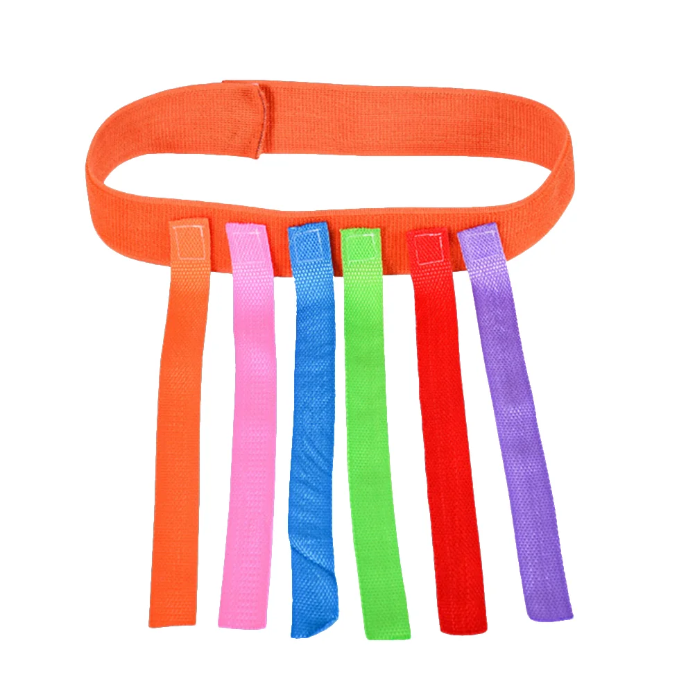

4pcs Tail Catch Toy Belts Kid Game Belts Training Game Props for Girl Boy (Blue Red Orange Green) Toy Tail Catch