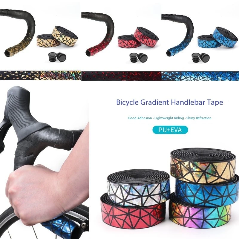 

Bicycle Handlebar Tape Road Bike Bar Tape PU Bike Handlebar Tape Cycling Damping Anti-Vibration Wrap Bike Accessories