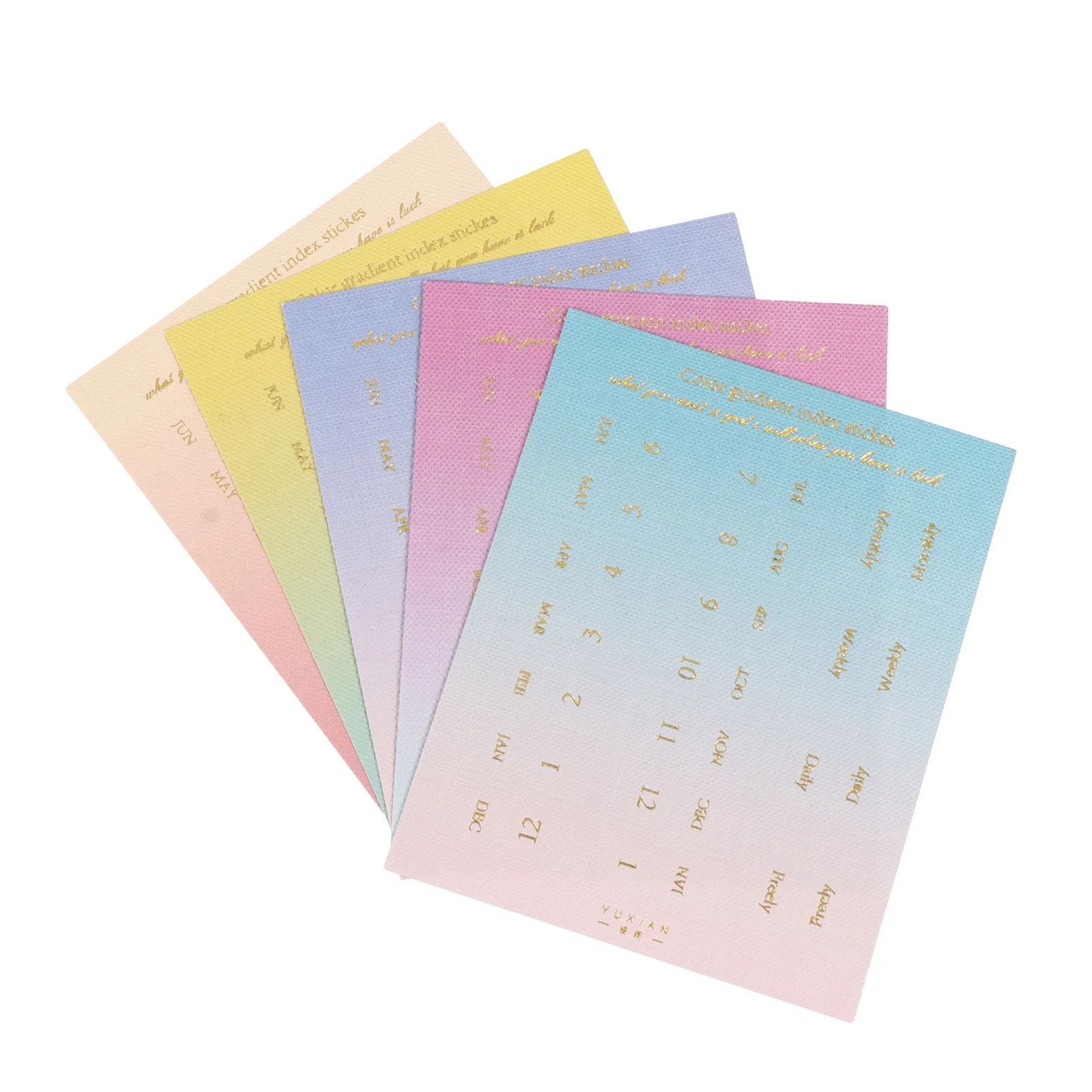 

20pcs 20 Sheets Date Month Stickers Index Tabs Lightweight For Journal Diary Planners Agenda Hardcover Notebooks Label Sticker