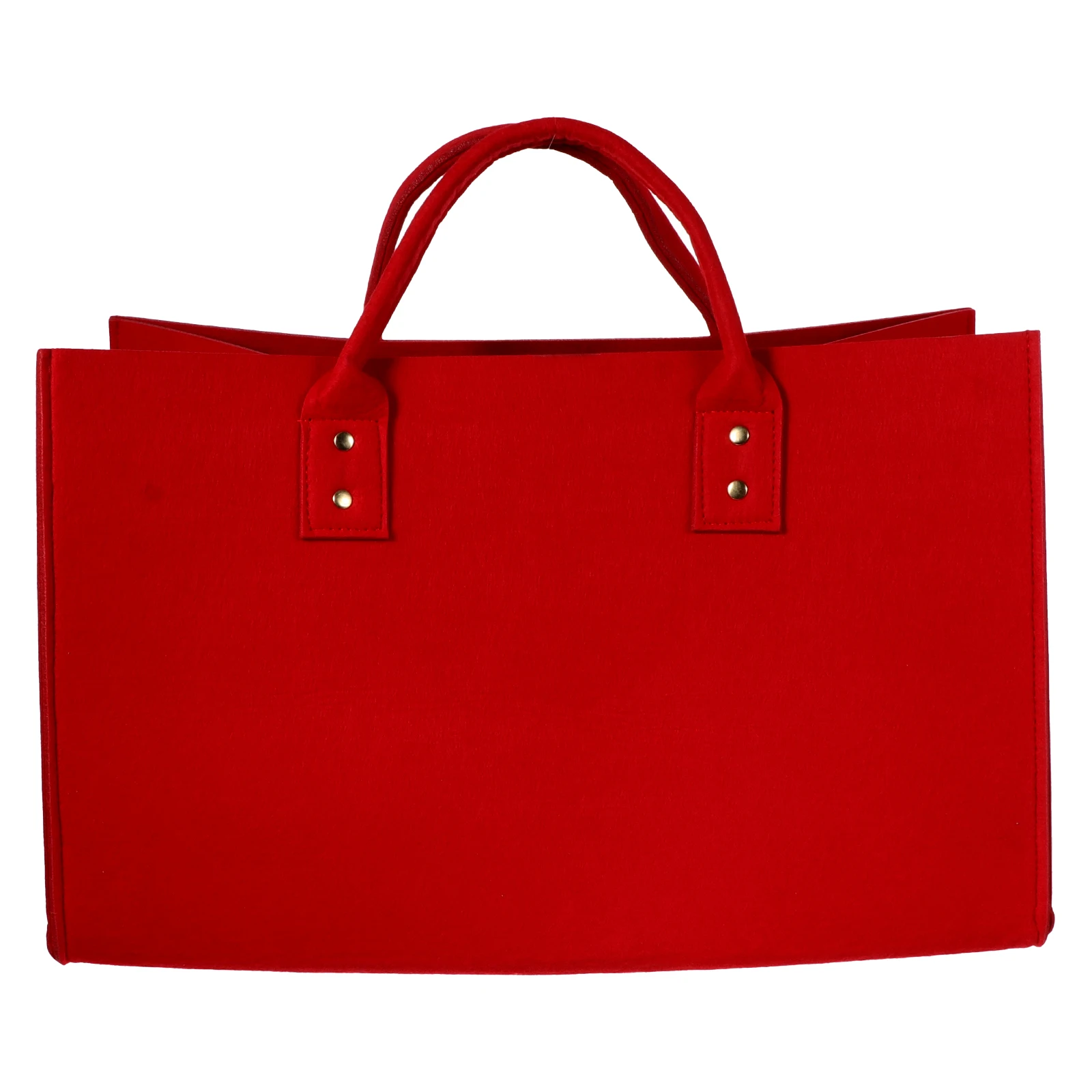 

Felt Firewood Storage Bag Red Lightweight Foldable Camping Picnic Garden Tool Holder Household ganizer
