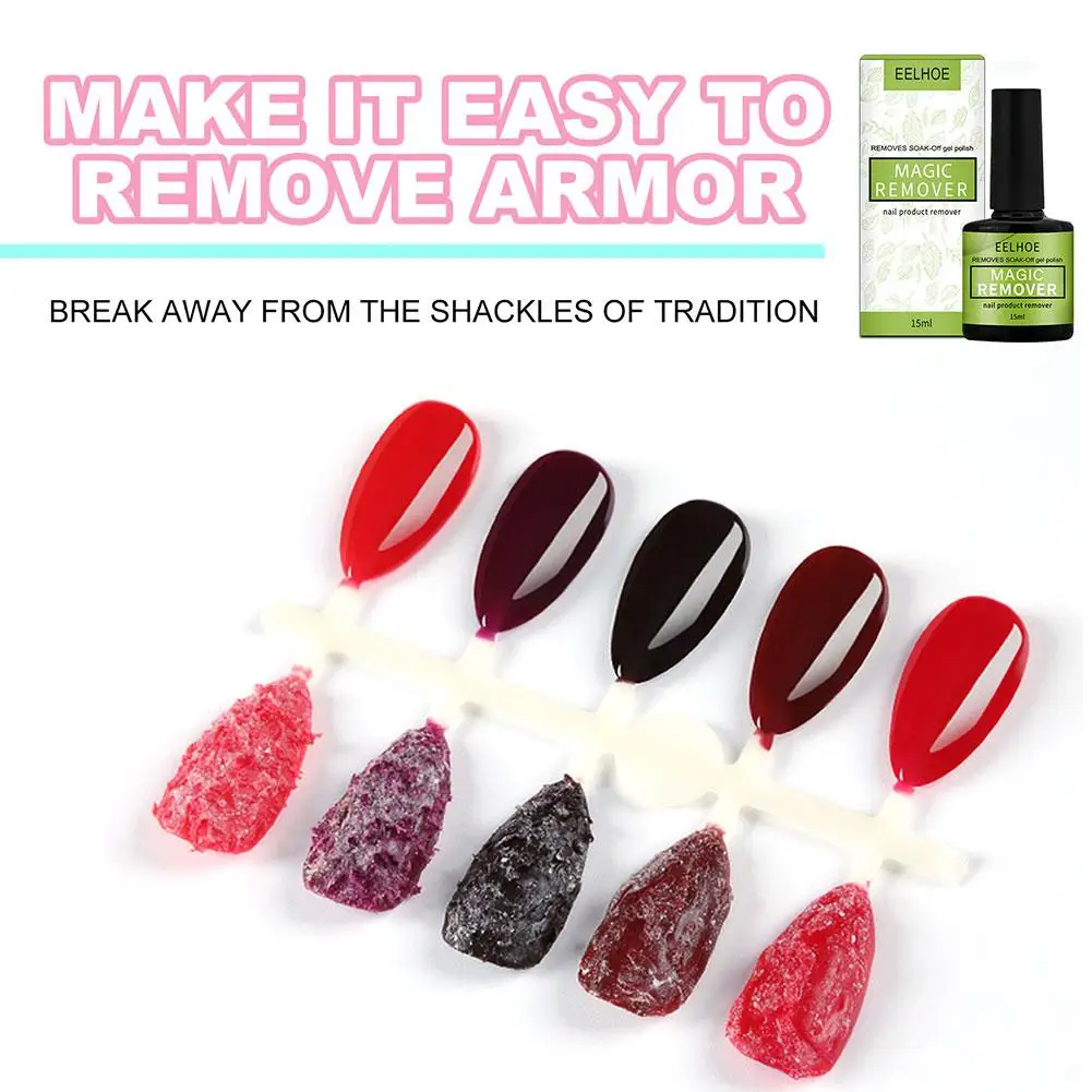 Magie Schnelle Entferner Nagel Gel Polnisch Saubere Flüssigkeit Semi-permanent Gel Löschen Nagellack Nail art Entfernung Werkzeuge Für maniküre 15 ml