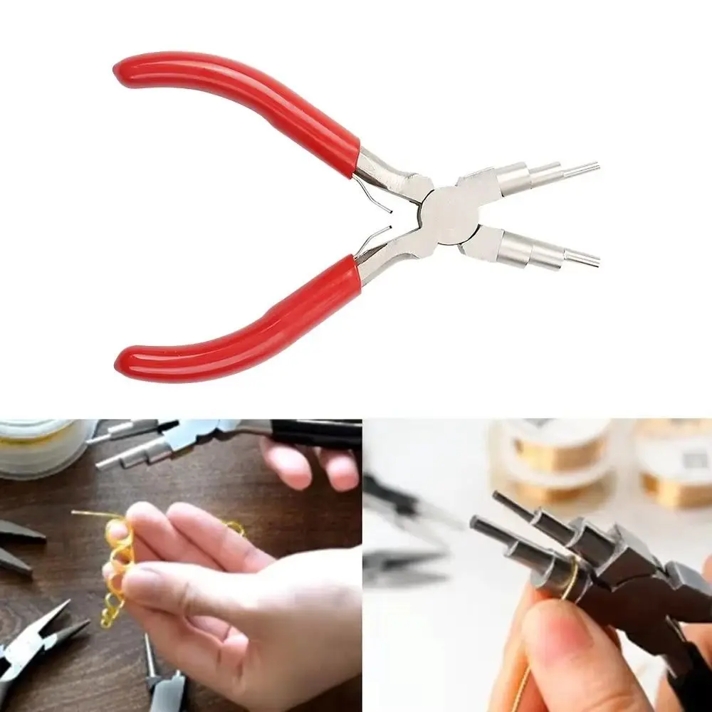 

Coil Winding Tool Jewelry Pliers Multifunctional Rustproof Six-section Pliers DIY Open-end Bail Making Pliers