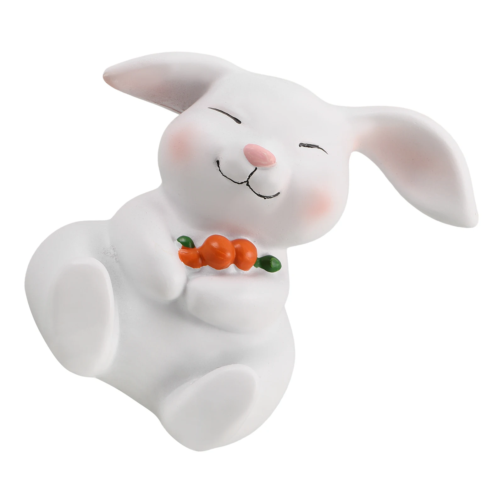 

Easter Rabbit Statue Resin Bunny Figurines Home Decor Smooth Finish Ideal Gifts Mini Landscape Garden Ornaments