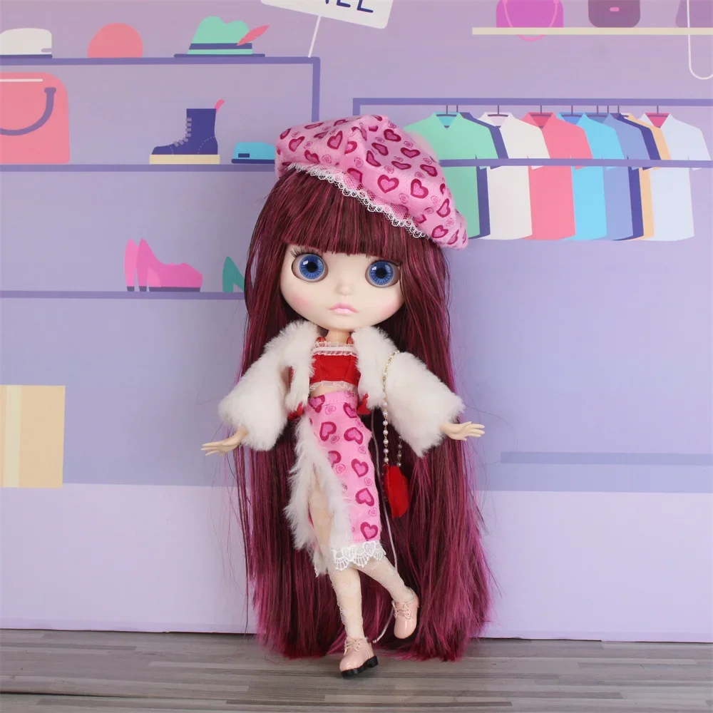 

ICY DBS Blyth doll black skin matte face nude doll and set doll joint body the gift for boy girl