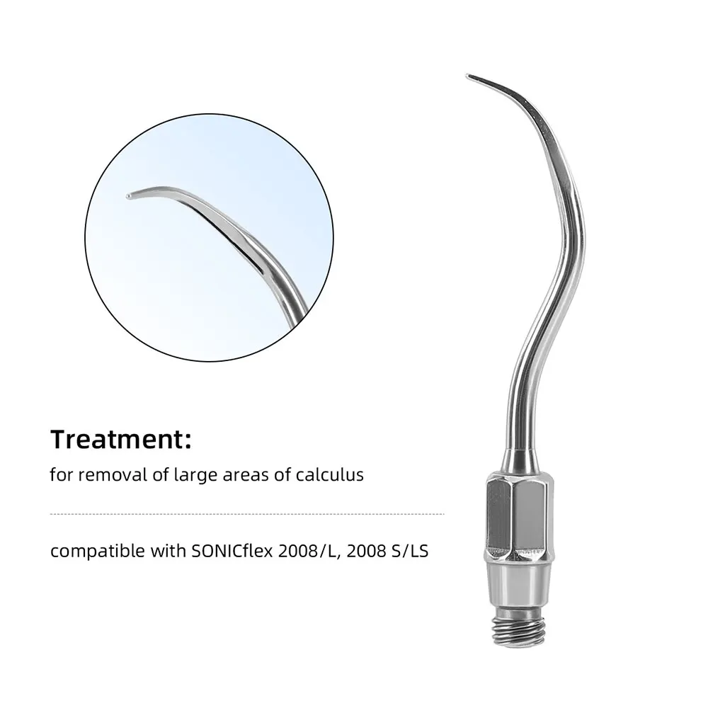 AZDENT Dental Ultrasonic Scaler SONICflex Bone Tips Fit for KAVO Handpiece SONICflex 2008/L 2008S/LS Dental Scaler Tips