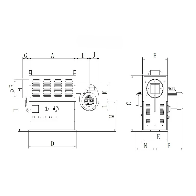 350℃ High-Temperature Industrial Air Heater with for Drying Stainless Steel Heating Equipment