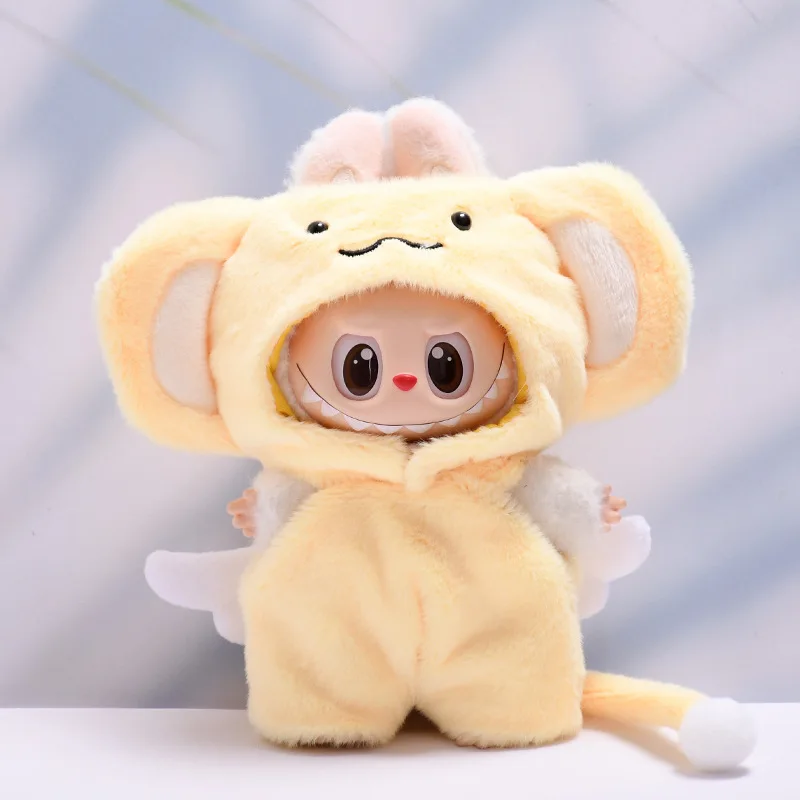 

Одежда для кукол Labubu 15/17 см, плюшевый набор Angel-Lion, плюшевая кукла, одежда Labubu I II, куклы-идолы, аксессуары для сидения и вечеринки