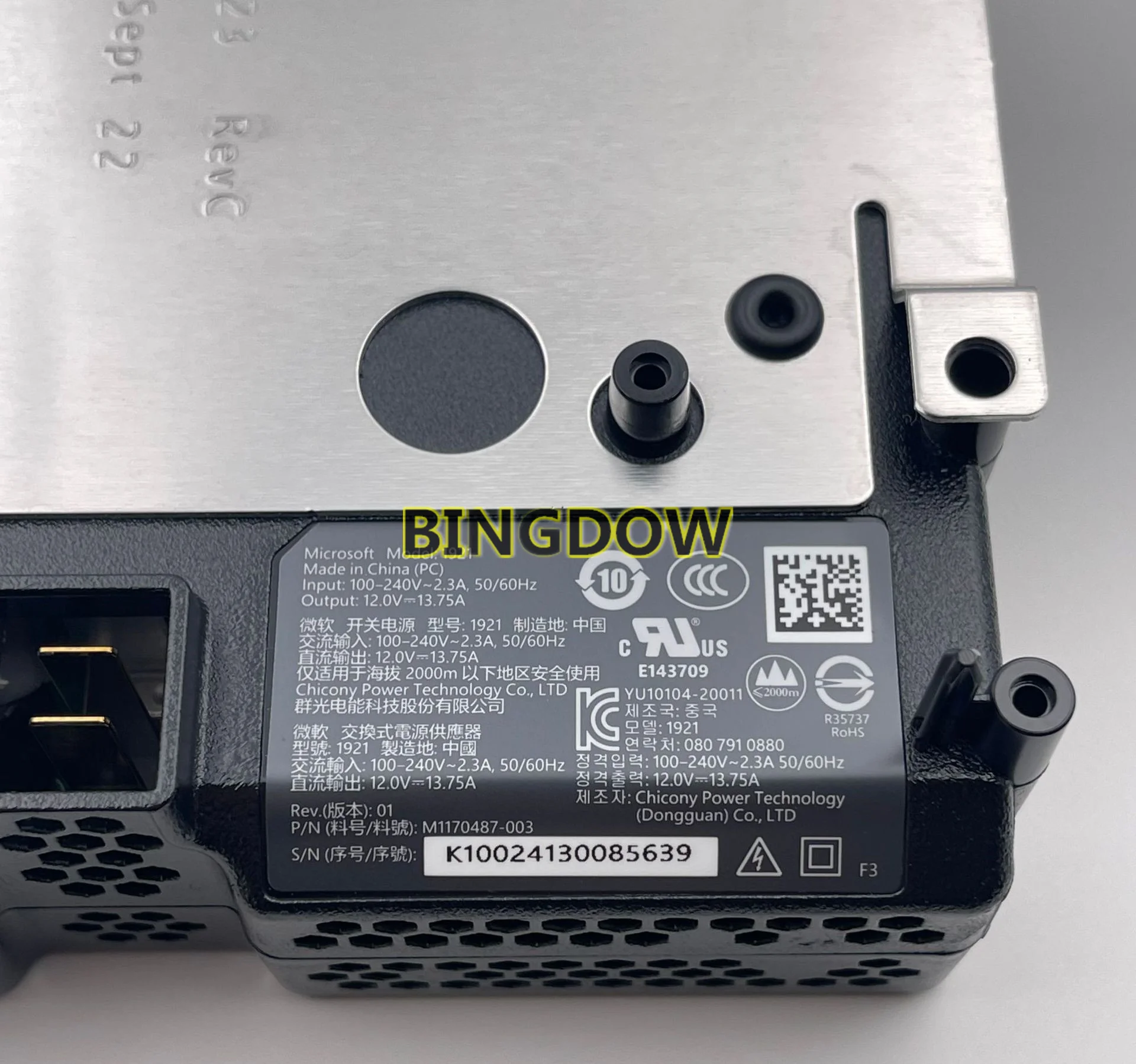 แหล่งจ่ายไฟสำหรับ Xbox Series S คอนโซลสำหรับ XSS PSU AC อะแดปเตอร์อิฐไฟฟ้าภายใน100V-240V