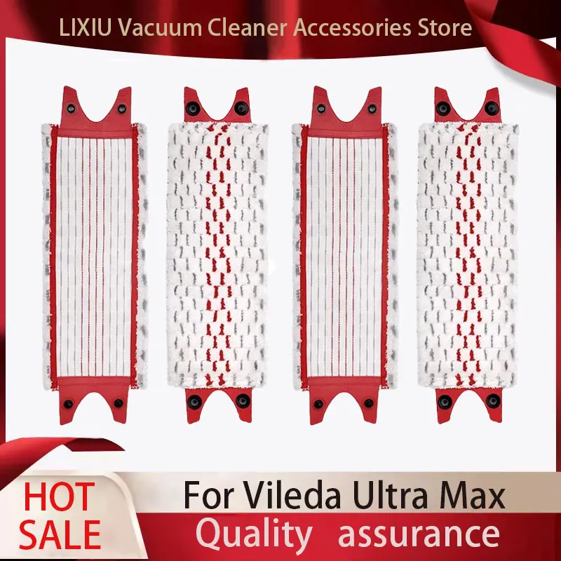 For Vileda Ultra Max Microfibre Floor Mop Pads Replacement Flat Mop Cloth Quick Drying Machine Washable Reusable Cleaning Tools