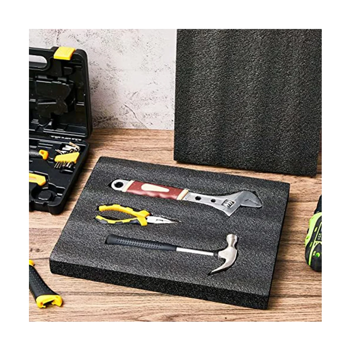 แผ่นโฟมโพลีเอทิลีน16X12X2Inch Busa lembaran โพลีเอทิลีนแผ่นโฟมหนาสำหรับงานฝีมือ