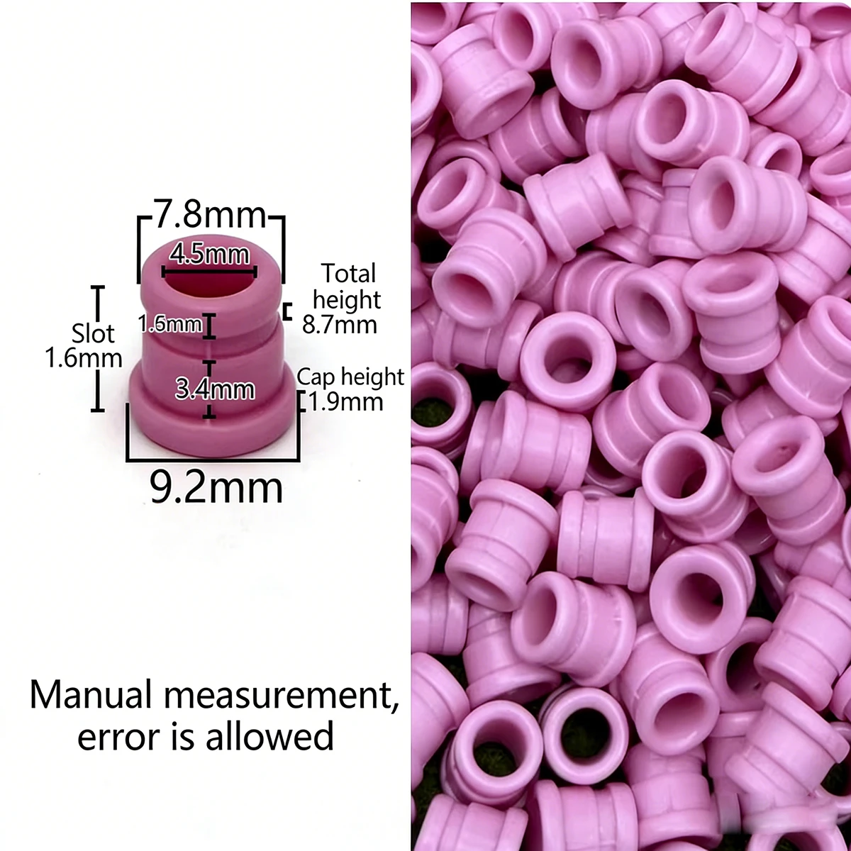 Slotted 95% Alumina Ceramic Wire Guides,High Wear-Resistant Grooved Porcelain Eyelets for Textile