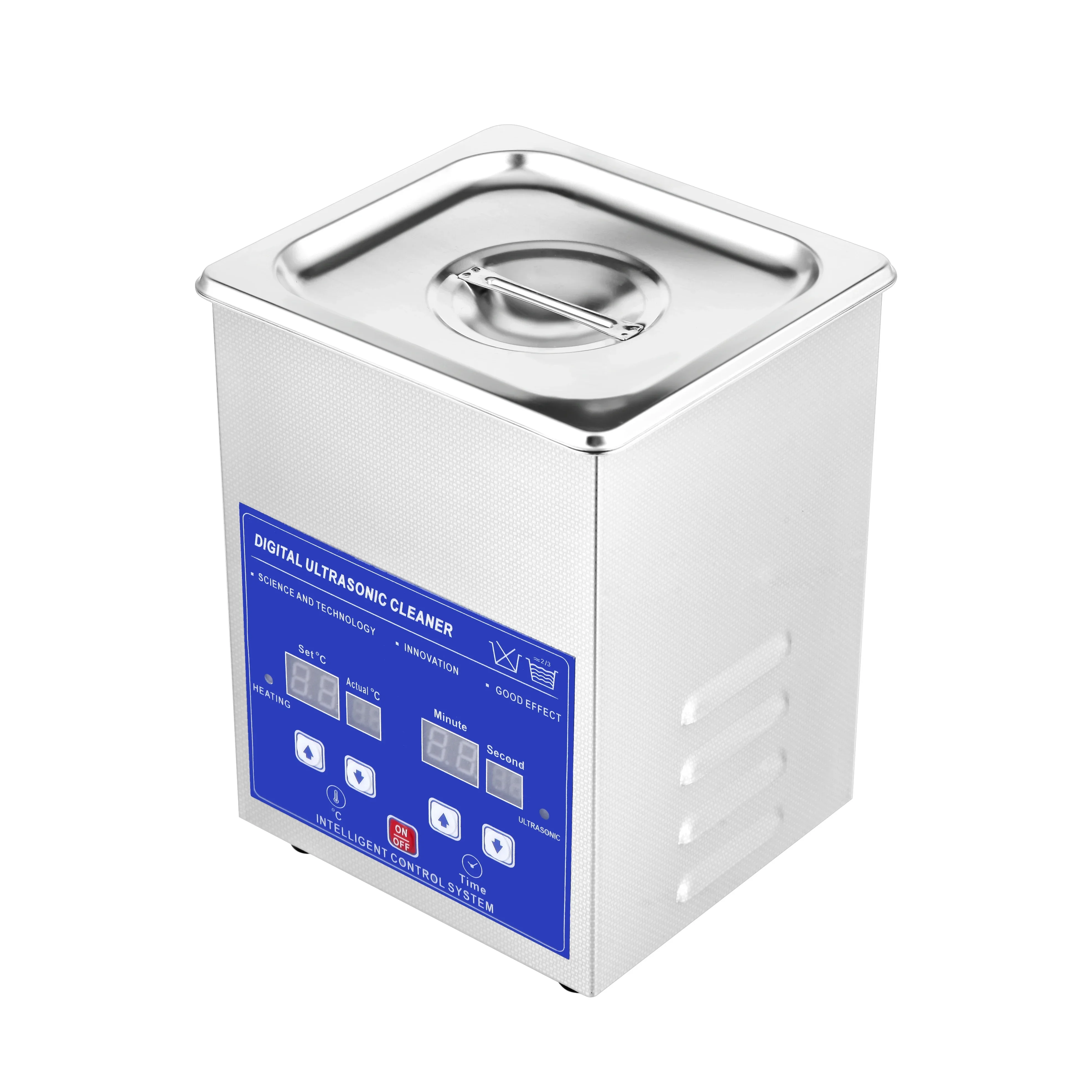 آلة التنظيف بالموجات فوق الصوتية الجديدة 2L نظارات الساعة 80 وات آلة التنظيف الصغيرة صيانة ساعة التنظيف مظهر الساعة