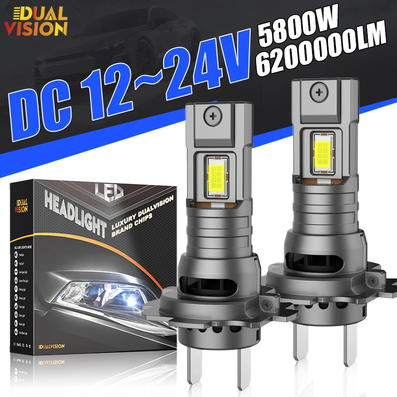 H7 LED CANBUS Car Headlights 8054 CSP Replace Lamp 1:1 Mini Wireless H11 H8 H9 H4 9005 HB3 9006 HB4 9012 HIR2 Fog Lamp Plug&Play