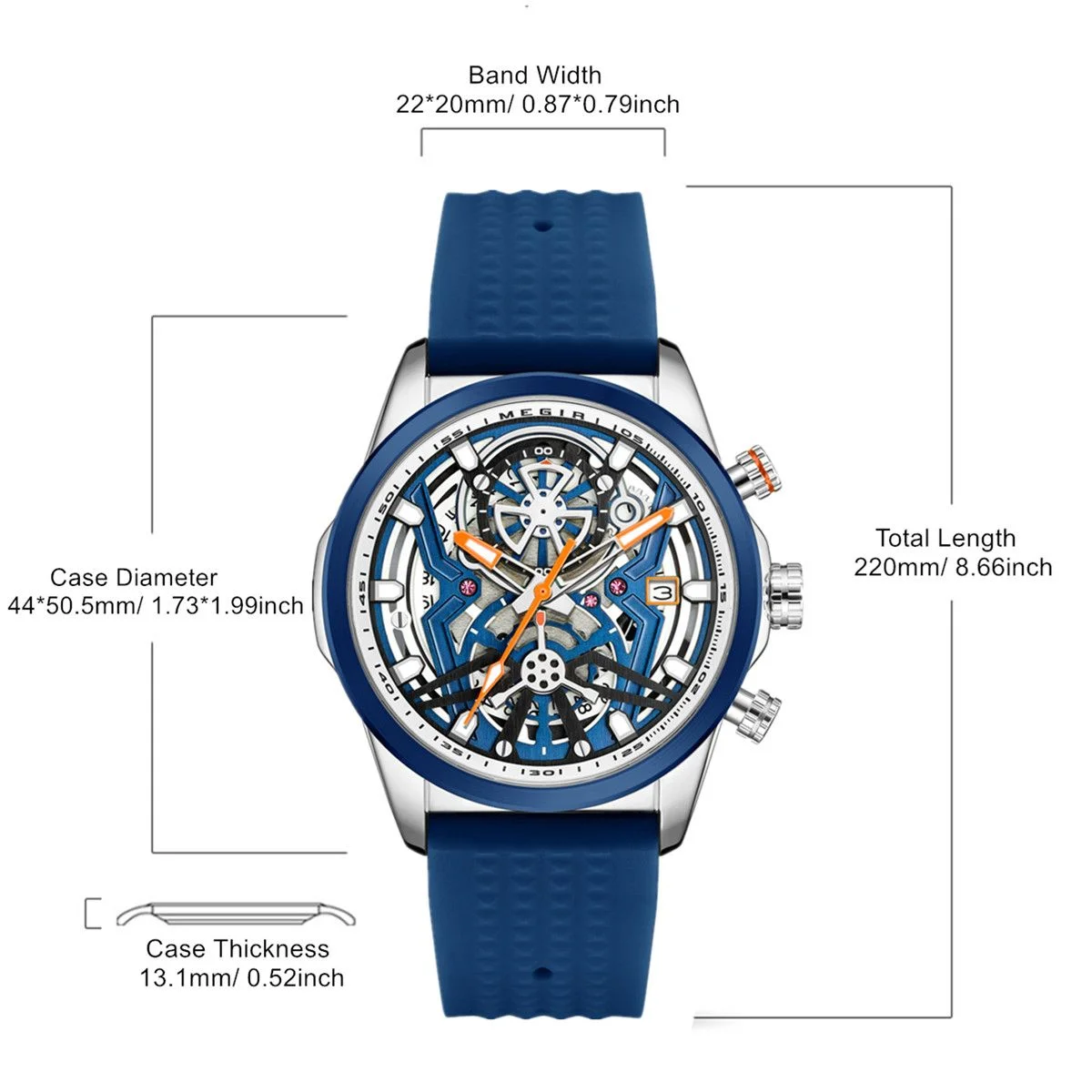 Reloj MEGIR 2026 Verde Oliva, - Luxury Watch Review reseña y precio