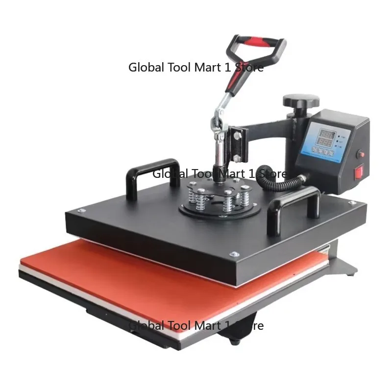 

Manual 38*38CM Flat Heat Press Machine for T-shirt Phone Case Puzzle Glass Wood Rock Photo Sublimation Printing New Condition